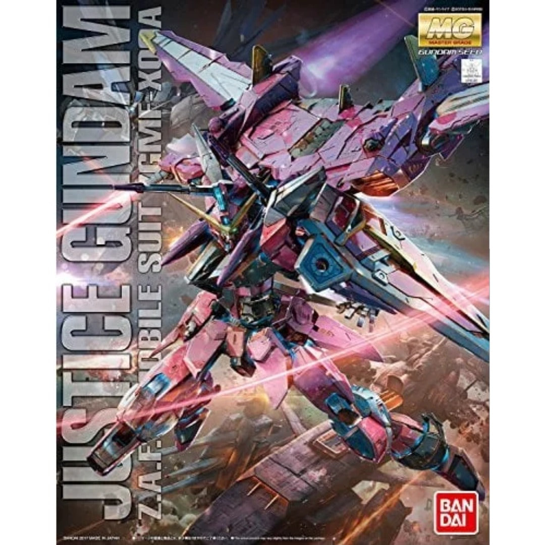 Bandai Master Grade (MG) Justice Gundam Plastic Model Kit (1/100 Scale) - View 6