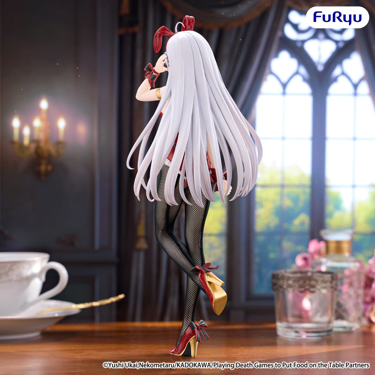 FuRyu BiCute Bunnies Playing Death Games to Put Food on the Table Yuki PVC Statue (25 cm) - View 5