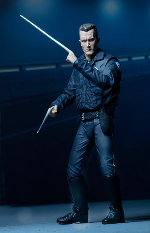 NECA Terminator 2 T-1000 Motorcycle Cop Ultimate Action Figure (7 inch Scale)