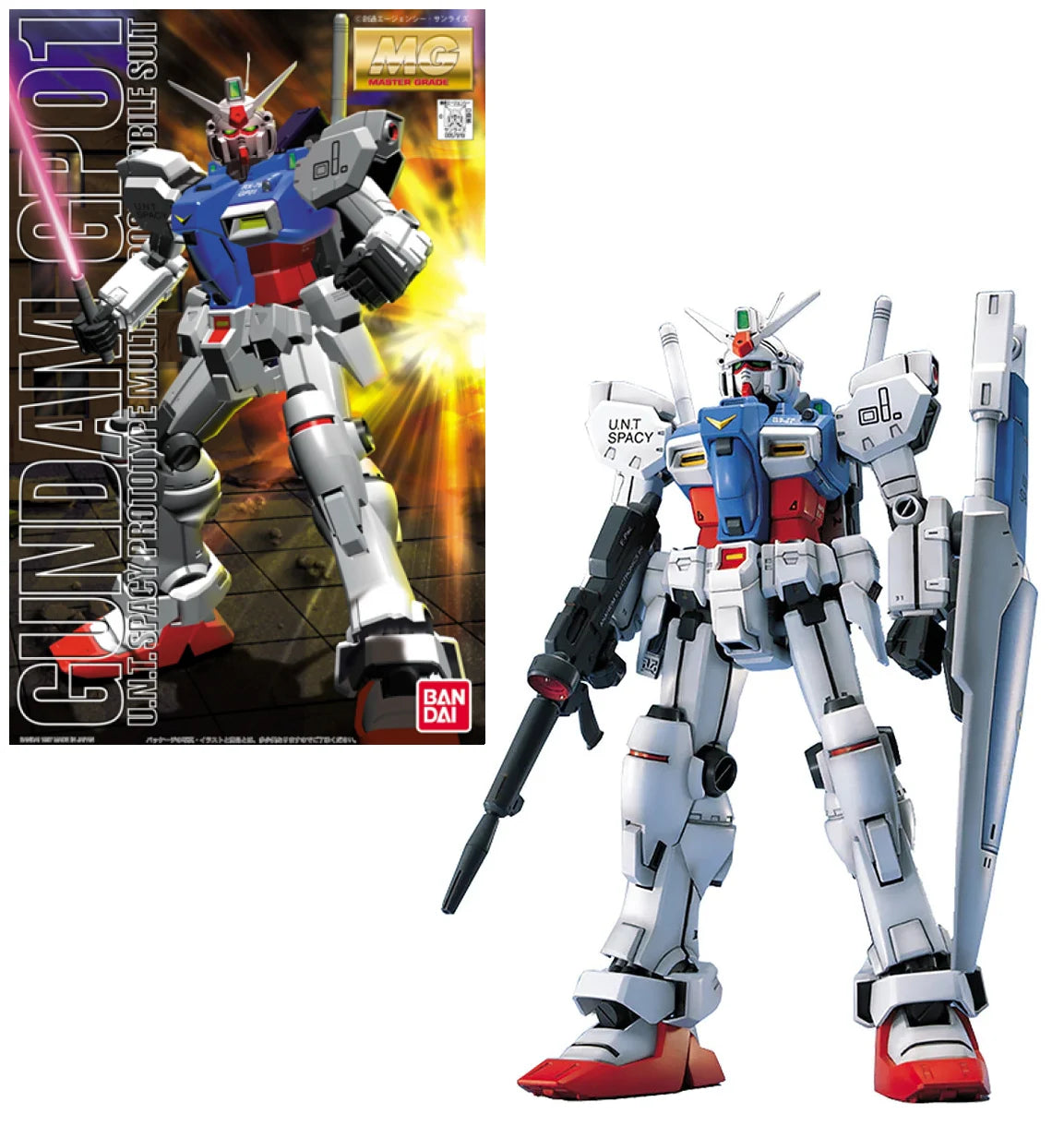 Bandai Master Grade (MG) RX-78GP01 Gundam Zephyranthes Plastic Model Kit (1/100 Scale) - View 5