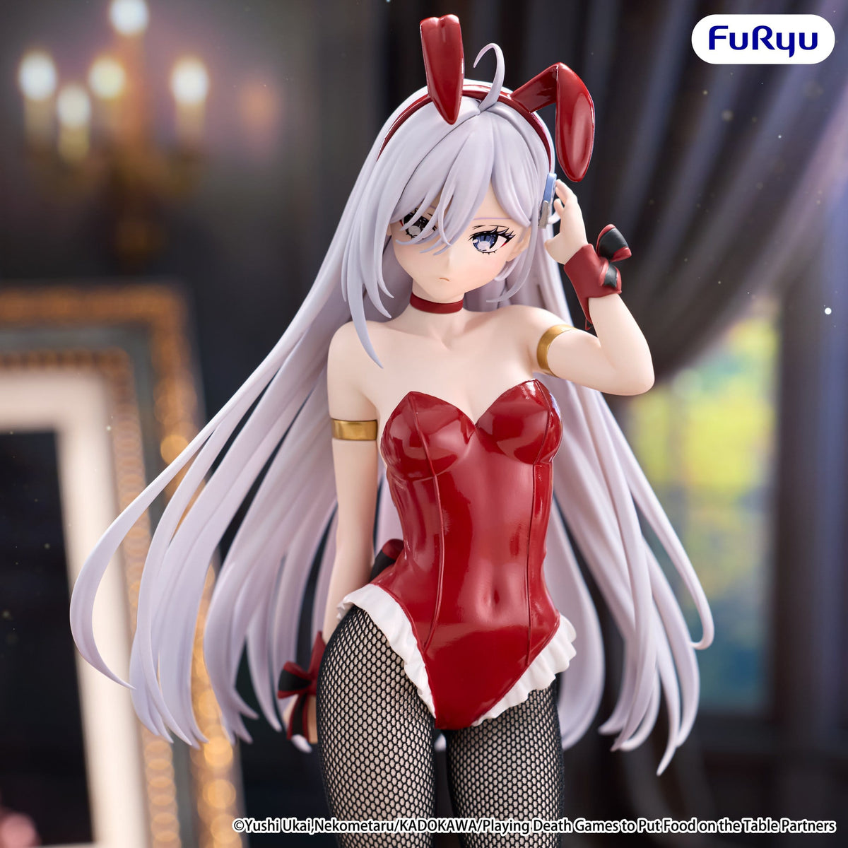 FuRyu BiCute Bunnies Playing Death Games to Put Food on the Table Yuki PVC Statue (25 cm) - View 4