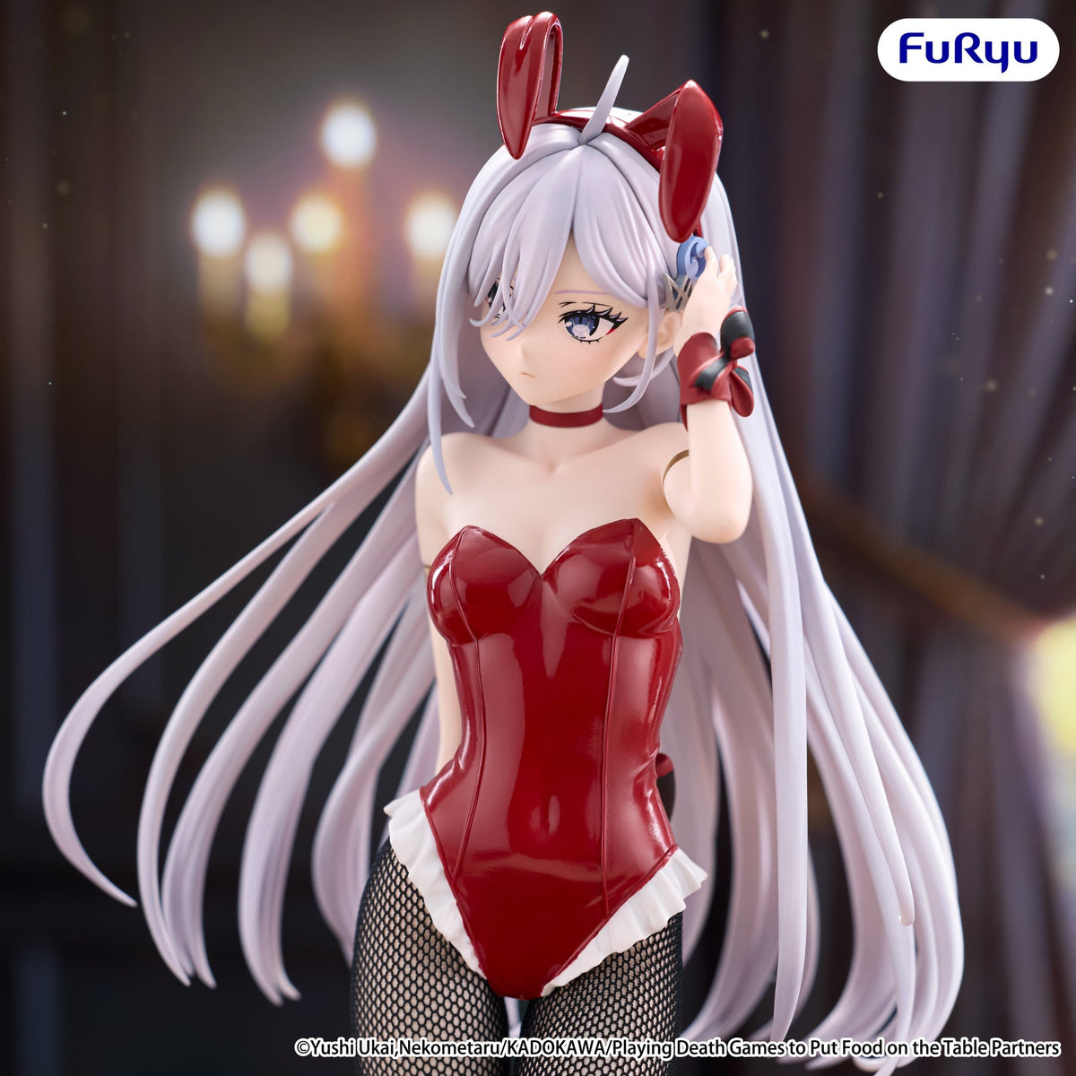 FuRyu BiCute Bunnies Playing Death Games to Put Food on the Table Yuki PVC Statue (25 cm) - View 2