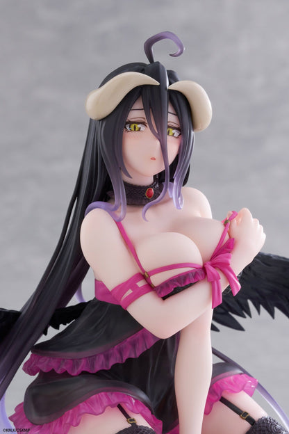 Taito Desktop Cute Overlord Albedo Negligee Ver. PVC Figure (13 cm) - View 3