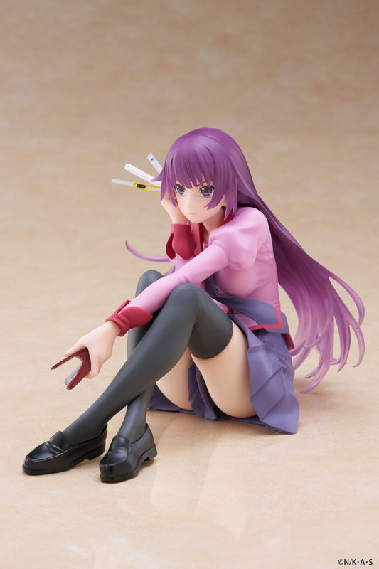 Taito Desktop Cute Monogatari Series Hitagi Senjougahara PVC Figure (13 cm) - View 2