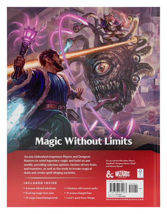 Wizards of the Coast Dungeons and Dragons Arcana Unleashed Gameplay Expansion Book (Hardcover) - View 2
