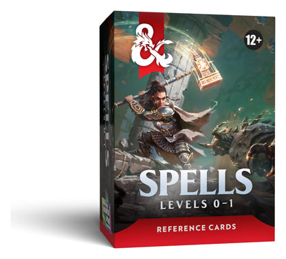 Wizards of the Coast Dungeons and Dragons Spells Levels 0-1 Reference Cards - View 1