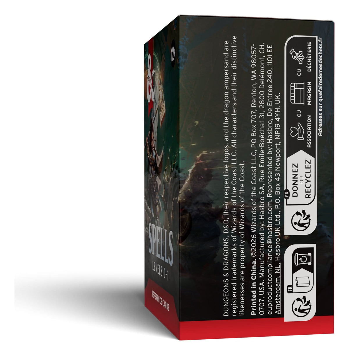 Wizards of the Coast Dungeons and Dragons Spells Levels 0-1 Reference Cards - View 5