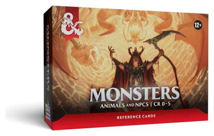 Wizards of the Coast Dungeons and Dragons Monsters Animals and NPCs Reference Cards - View 1