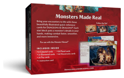 Wizards of the Coast Dungeons and Dragons Monsters Mystical and Menacing Reference Cards - View 3