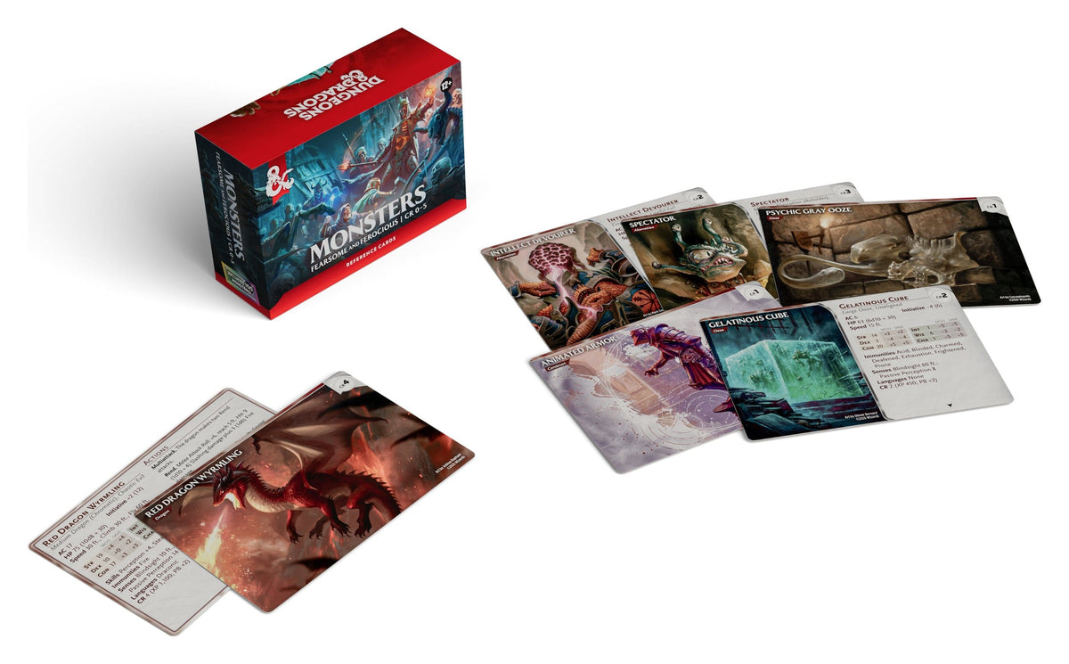 Wizards of the Coast Dungeons and Dragons Monsters Fearsome and Ferocious Reference Cards - View 2