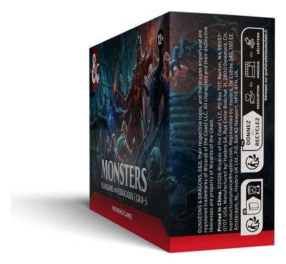 Wizards of the Coast Dungeons and Dragons Monsters Fearsome and Ferocious Reference Cards - View 5