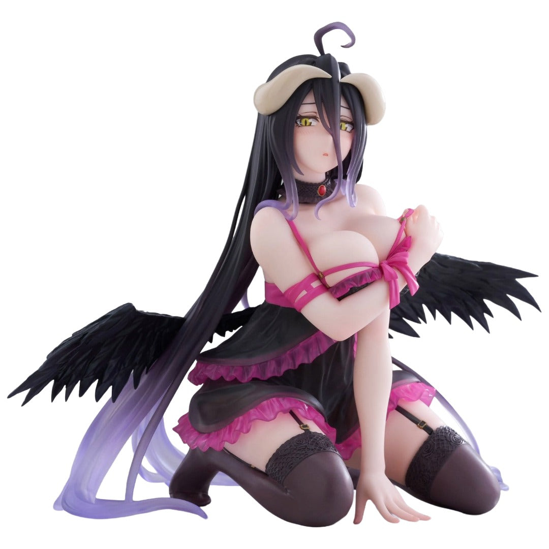Taito Desktop Cute Overlord Albedo Negligee Ver. PVC Figure (13 cm) - View 1