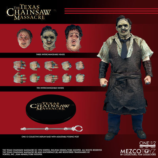 Mezco Toyz One:12 Collective Texas Chainsaw Massacre Leatherface Action Figure (1/12 Scale) - View 2